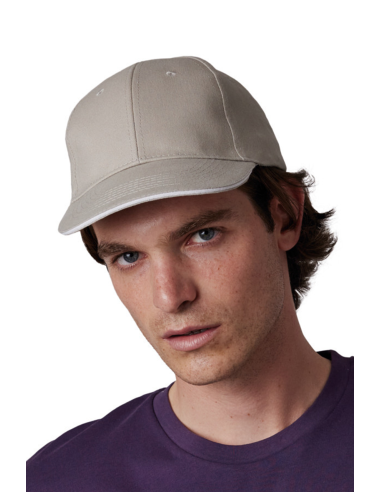KUP-KP153-SANDWICH PEAK CAP - 6 PANELS